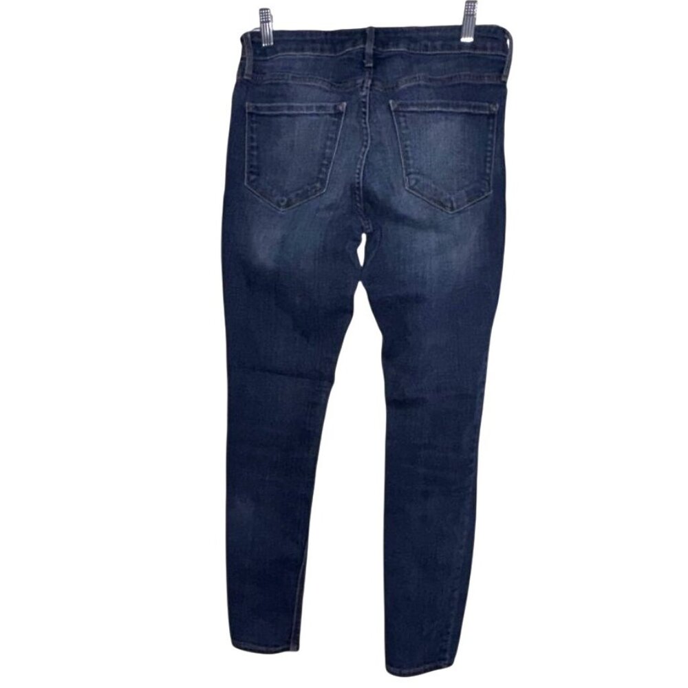 Old Navy Rockstar Mid-Rise Super Skinny Jeans Womens Size 6 Blue Denim - Picture 4 of 8